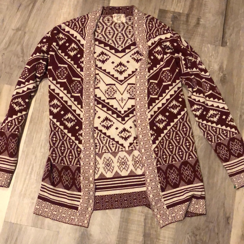Hippie Rose Printed Cardigan